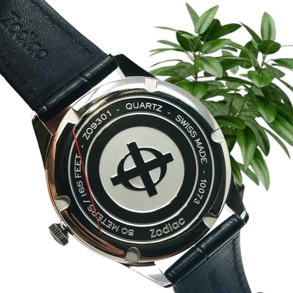 🌸NWT Zodiac 🌸🔥🔥🔥Grandville Alligator Leather Watch ZO9301 - Picture 9 of 9